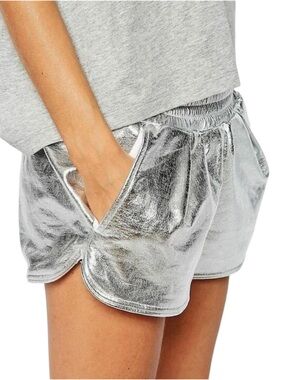EXPRESS Vintage Silver Jogging Shorts .